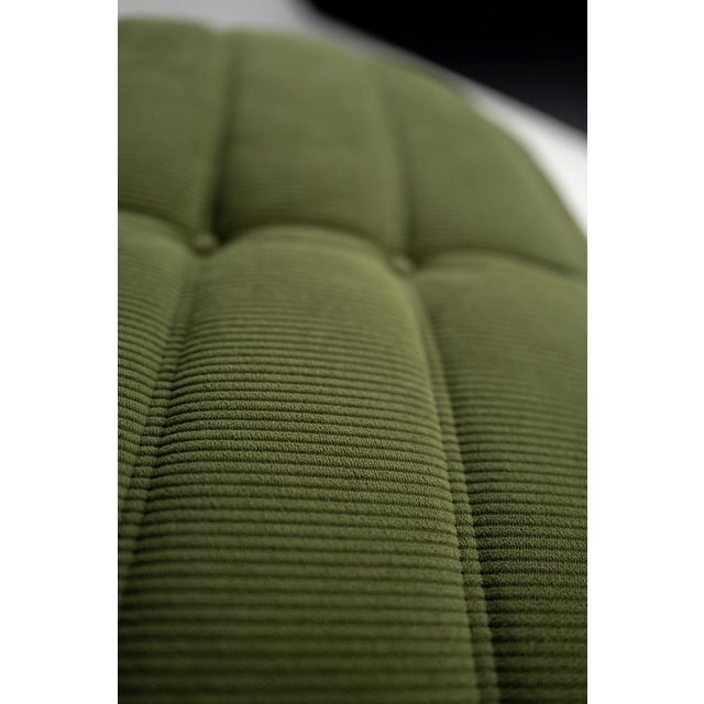Set of Togo Lounge Chair and Pouf in Khaki Corduroy by Michel Ducaroy for Ligne Roset, 1973 For Sale - Image 17 of 18