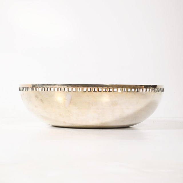 Richard Meier Modern Richard Meier Silver-Plate Architectural Skyscraper Bowl for Swid Powell For Sale - Image 4 of 12