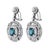 Beautiful natural oval emerald and diamonds drop earrings. 5.68 carats total gemstone weight. 2 oval emeralds, 1.75...