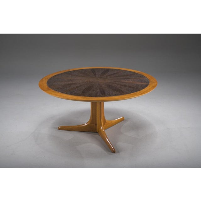 Mid-Century Modern Round Coffee Table by Heinz Lilienthal, Germany, 1970s For Sale - Image 3 of 12