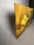 Vintage Mid Century Traditional Expressionist Still Life Original Oil Painting on Board, Yellow, Green & Goldenrod For Sale - Image 4 of 12