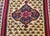Vintage Senneh Kilim Area Rug, Handwoven Wool, Floral Pattern, Ivory & Red, 3x5 For Sale - Image 9 of 15
