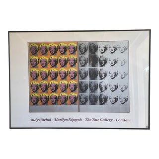 1990 Andy Warhol Marilyn Diptych Exhibition Poster For Sale