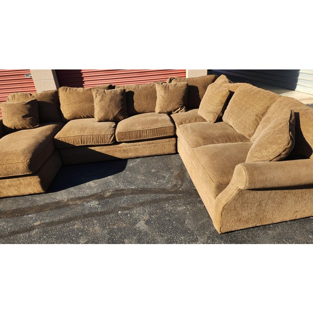 Four-piece sectional sofa from Arhaus with generous seating, a comfortable modular layout, and the substantial scale...