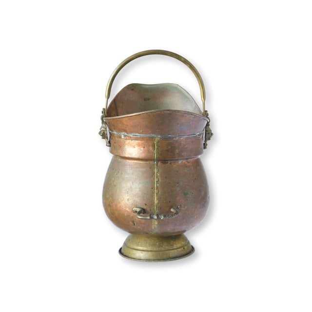 Early 20th Century Antique English Copper & Brass Water Pot For Sale - Image 5 of 5