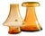 Vintage UV-Reactive Glass Vases by Cari Zalloni for WMF, 1970s, Set of 2 For Sale