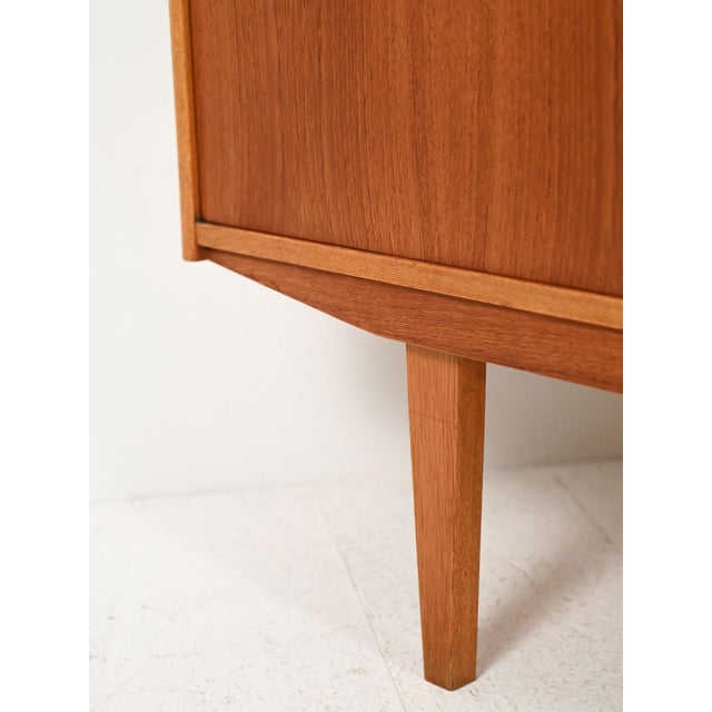 Brown Scandinavian Sideboard in Teak, 1960s For Sale - Image 8 of 15