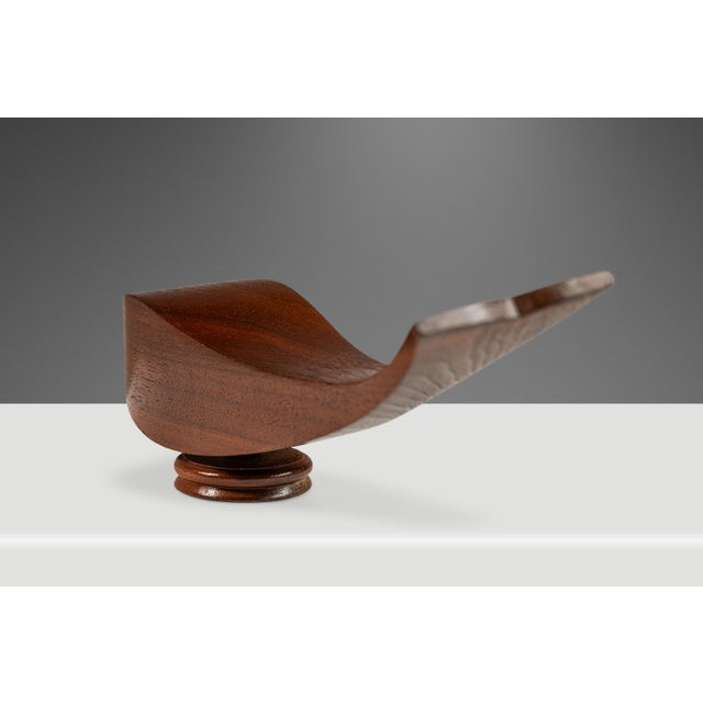 Mid-Century Organic Modern Abstract Hand-Carved Fish / Whale Sculpture in Solid Teak, Usa, C. 1960's For Sale - Image 12 of 12