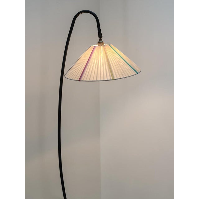 Brown Vintage Tripod Reading Floor Lamp, France, 1950s For Sale - Image 8 of 9