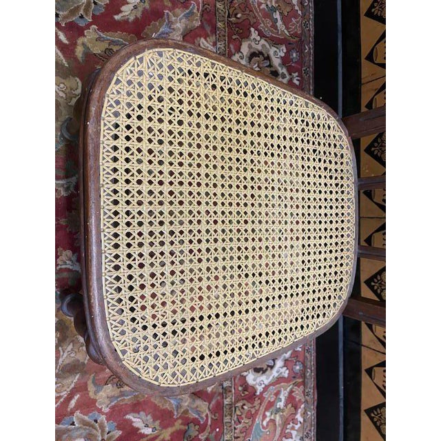 Brown Caned Chairs by Jacob & Josef Kohn, Set of 4 For Sale - Image 8 of 9