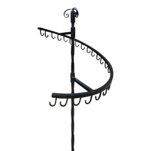 Antique Wrought Iron Department Store Clothing Rack