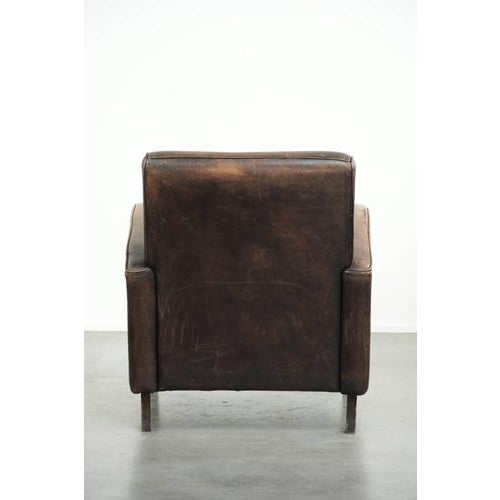 Sheepskin Armchair with Piping For Sale - Image 4 of 18