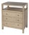 Nora 27 in. W Rectangular Wood 3 Drawer Tall Nightstand with Open Shelf on Top, Light Oak For Sale