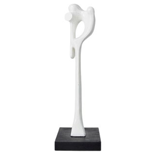 Concrete & Wood Abstract Modern Sculpture by Hans Van Eerd, Holland, 1974 For Sale