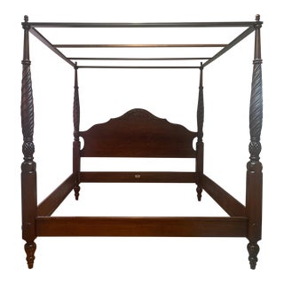 Ethan Allen British Classics King Canopy Bed For Sale