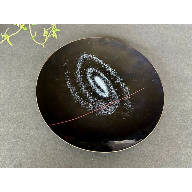 Mid Century Modern Atomic Space Age Copper Enamel Plate for General Dynamics For Sale - Image 9 of 10