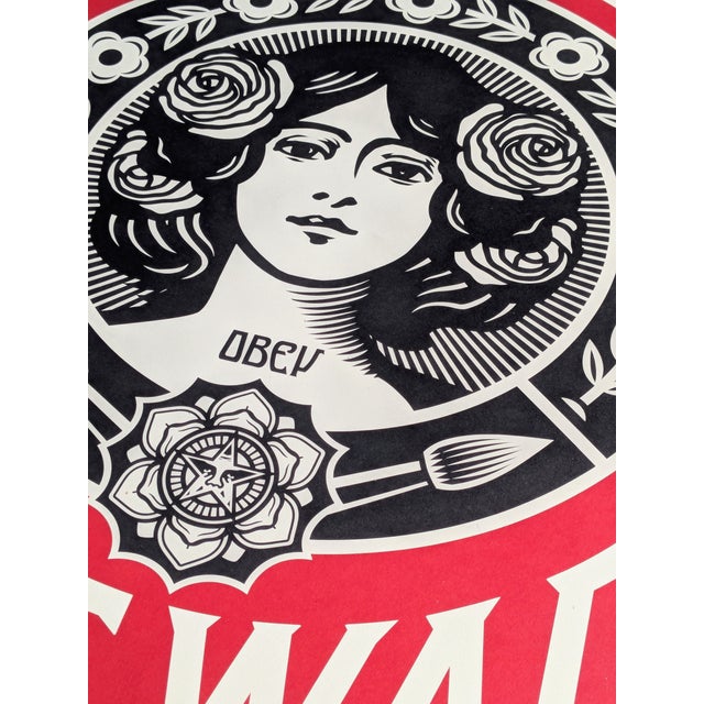 Shepard Fairey (Obey), Make Art Not War, Hand-Signed Lithograph, 2000s For Sale - Image 3 of 7