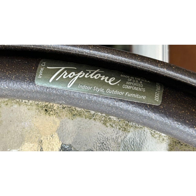 1990s Contemporary Mid-Century Style Tropitone Outdoor Side Table For Sale - Image 5 of 5