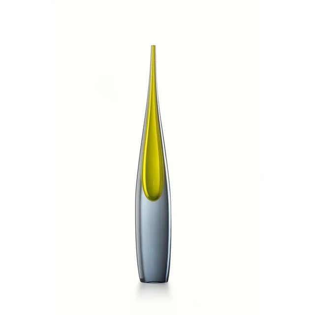 Medium Gray / Yellow Pinnacles Sculpture by Luciano Gaspari, in New conditions. Designed 1950 to 1959 Signed by Maker