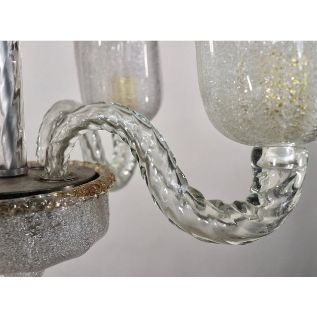 Mid Century Modern Murano Glass Fixture For Sale In Chicago - Image 6 of 11