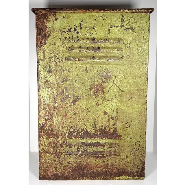 Vintage Industrial Hamper for your consideration. The container is large, measuring approx. 24 1/2 inches tall, 16 1/2...