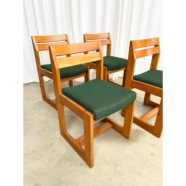 Wood Elm Chairs from Maison Regain, 1970, Set of 4 For Sale - Image 7 of 18