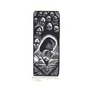 Fritz Eichenberg Disciple From Long Loneliness by Dorothy Day Wood Engraving For Sale