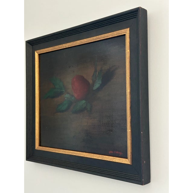 Late 20th Century Red Floral Still Life Oil Painting on Canvas by James Clinton Mumby For Sale - Image 14 of 18