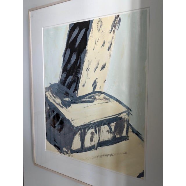 1980s Vintage New York City Empire State Building Lithograph Framed and Signed For Sale - Image 5 of 12