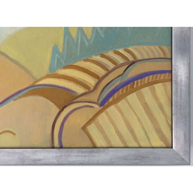 "Rolling Hills” Framed Oil on Linen by Nancy M. Vignola For Sale - Image 4 of 8