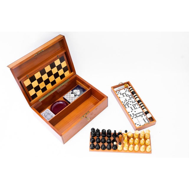 Cherry with Inlay Game Box, 1950s For Sale - Image 12 of 18