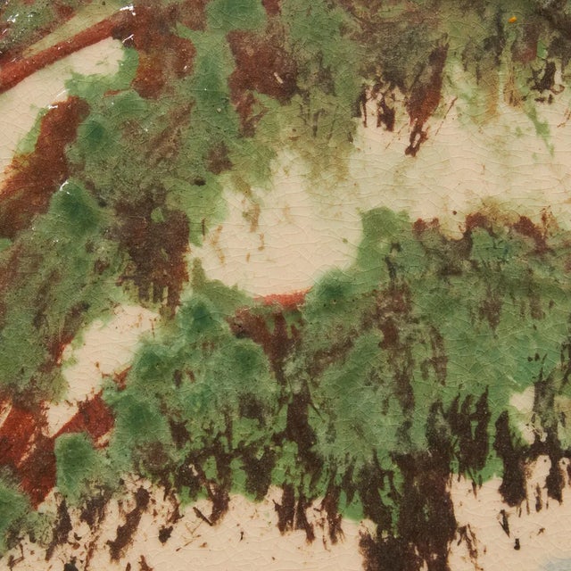 Mid-Century Modern Hand-Painted Ceramic Artwork by Diaz Costa, 1960s For Sale - Image 9 of 11