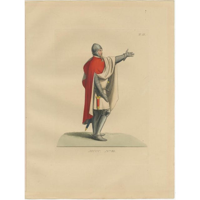 Medieval Costumes, 1860, Paper, Set of 6 For Sale - Image 6 of 9