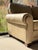 Smith Brothers 393 Beige Leather Three-Seat Sofa With Rolled Arms and Nailhead Trim For Sale - Image 4 of 10