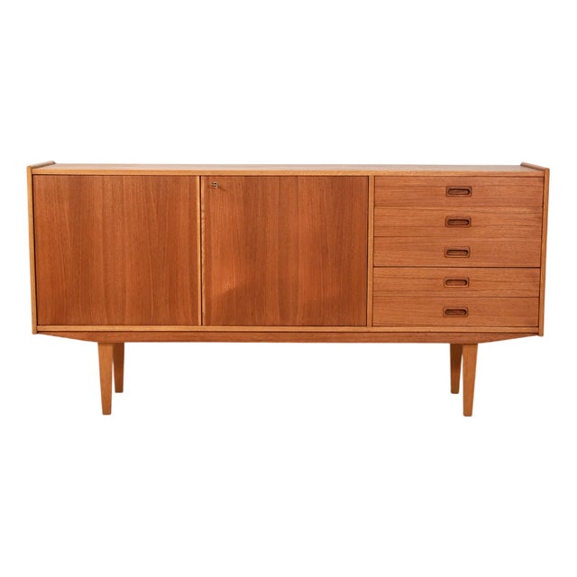 Scandinavian Sideboard in Teak, 1960s For Sale