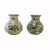 Asian Antique 1920s Pair of Small Plique-A-Jour Vases For Sale - Image 3 of 10
