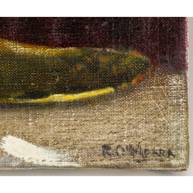 Textile Robert O'Meara Still Life Scenes Oil on Canvas, 3 For Sale - Image 7 of 13