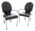 Pair of Dia Arm Chairs - Design Institute of America - Postmodern 1990's Dining Chairs For Sale