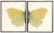 Split Yellow Butterfly - 46" X 29" For Sale