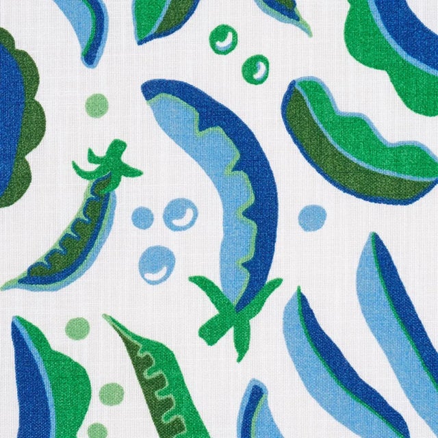 Contemporary SAMPLE - Schumacher X Studio Bon Sugar Ann Indoor/Outdoor Fabric In French Blue For Sale - Image 3 of 4