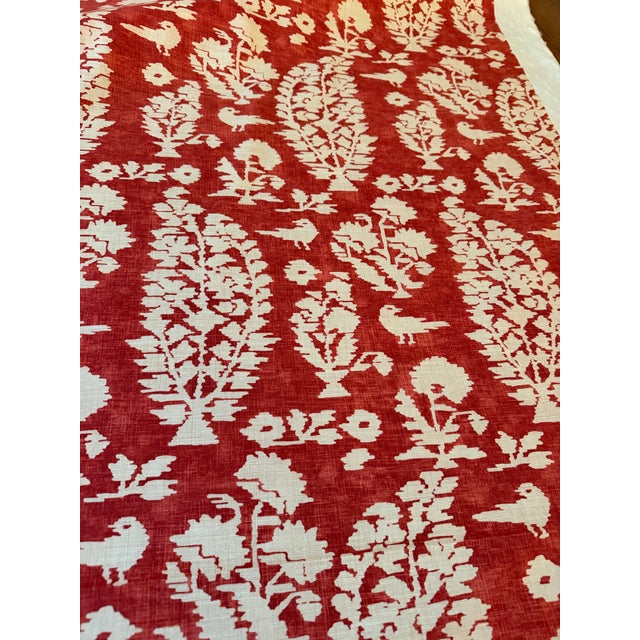 Thibaut Thibaut F972599 Allaire Red Fabric 2 1/2 Yards For Sale - Image 4 of 6