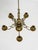 20th Century Swedish Brass Five-Arm Chandelier by Skultuna, Sweden, 1950 For Sale - Image 3 of 5