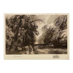 Robert Shaw Valley Forge Creek Pennsylvania Etching