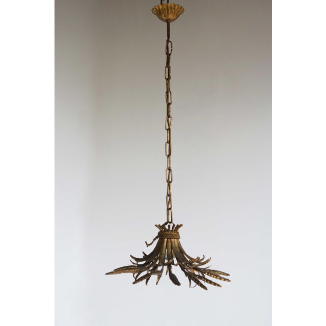 Mid-Century Modern Gilded Wheat Sheaf Chandelier from Hans Kögl, 1960s For Sale - Image 3 of 12