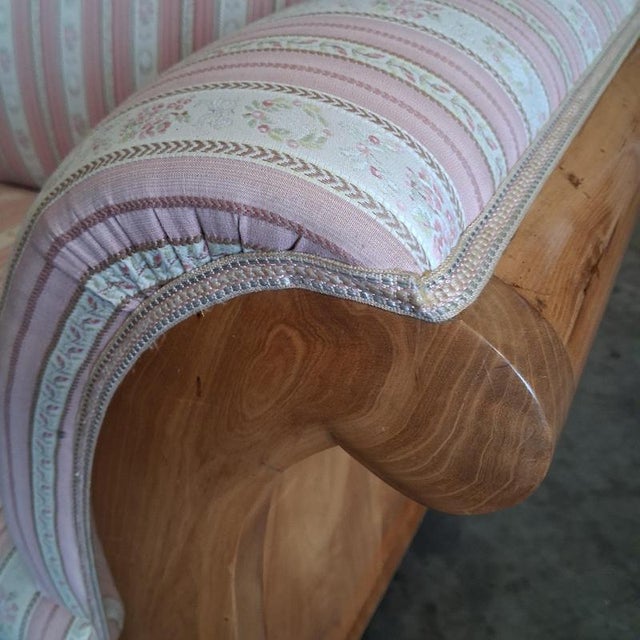 Brown Biedermeier Cherrywood Sofa, 19th Century For Sale - Image 8 of 18