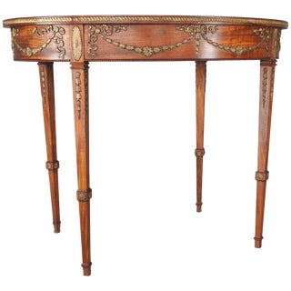 19th Century French Oval Table With Ormolu For Sale