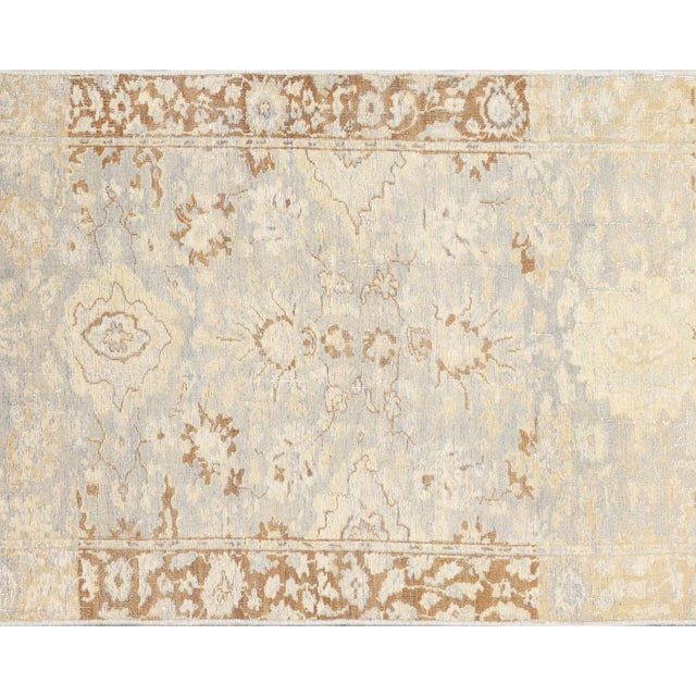 This Vintage Persian Tabriz Runner measures 2'5" x 15'3" and is hand-woven with wool on a cotton foundation in the Tabriz...