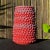Mid-Century Modern Vermillion Organic Dot Ombre Vase For Sale - Image 3 of 3