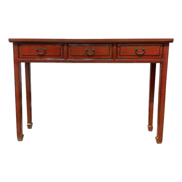 1970s' Ming Style Long Console Table For Sale
