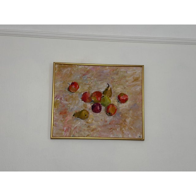Bente Bjerregaard, Fruit, 1989, Oil on Canvas, Framed For Sale - Image 11 of 18